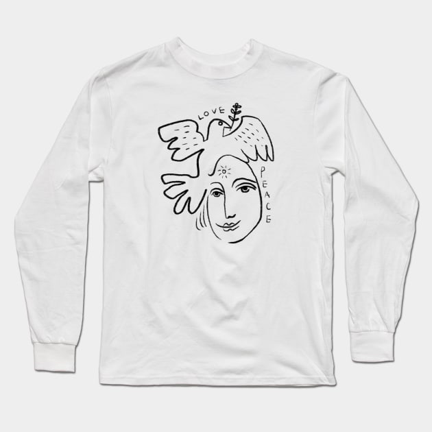 Picasso Long Sleeve T-Shirt by Daria Kusto